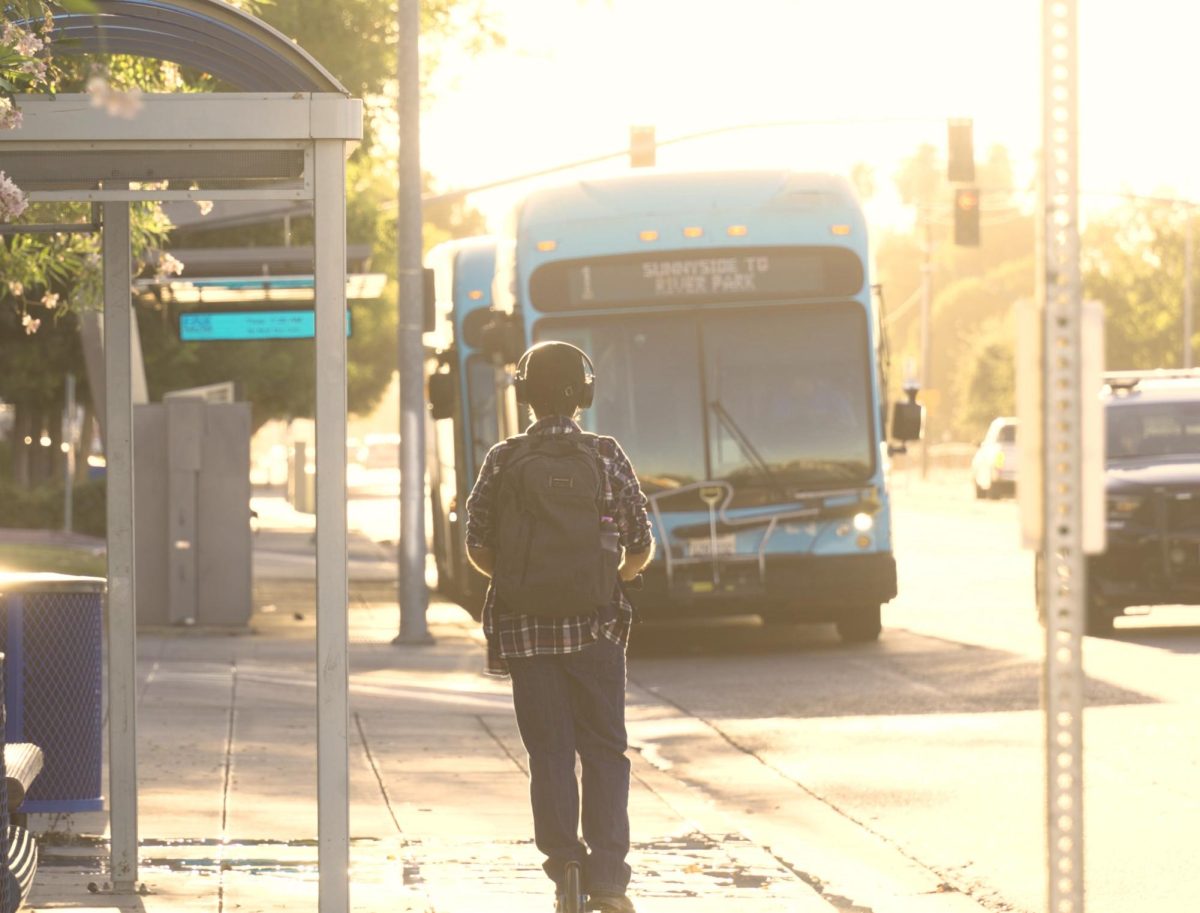 Fresno City College students face a long commute due to limited public transportation options, making the journey to class a difficult task.