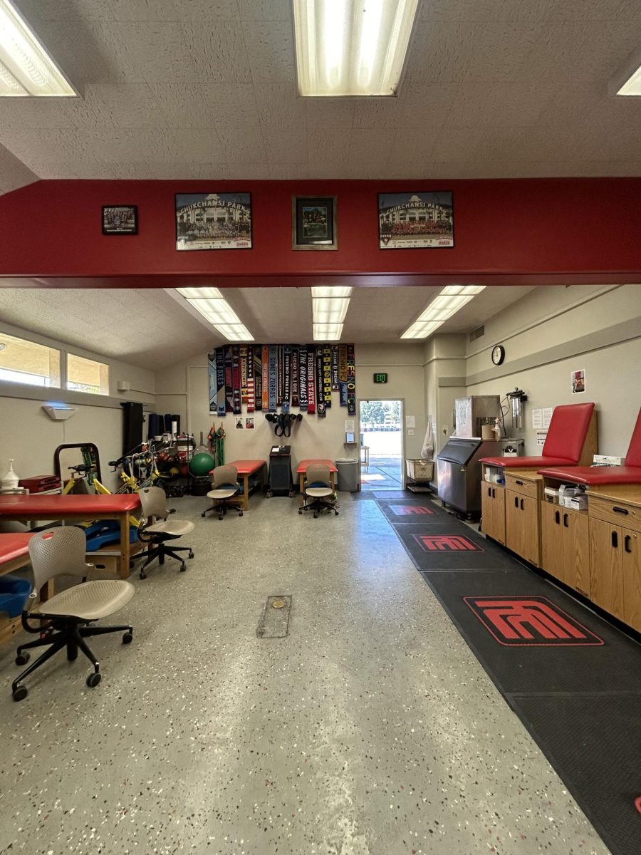 The On-campus training room that houses 13 sports taken on Oct. 7.