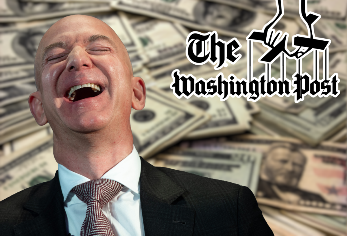 The billionaire Amazon founder, Jeff Bezos, recently backed the decision to end formal presidential endorsements by The Washington Post. Composite by Matthew Echavez.