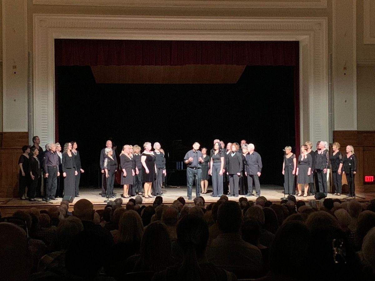 All performers in the “New Wrinkles: A Little Night Music” take the stage in front of a full crowd in the OAB Auditorium at Fresno City College on Sunday, Nov. 10.