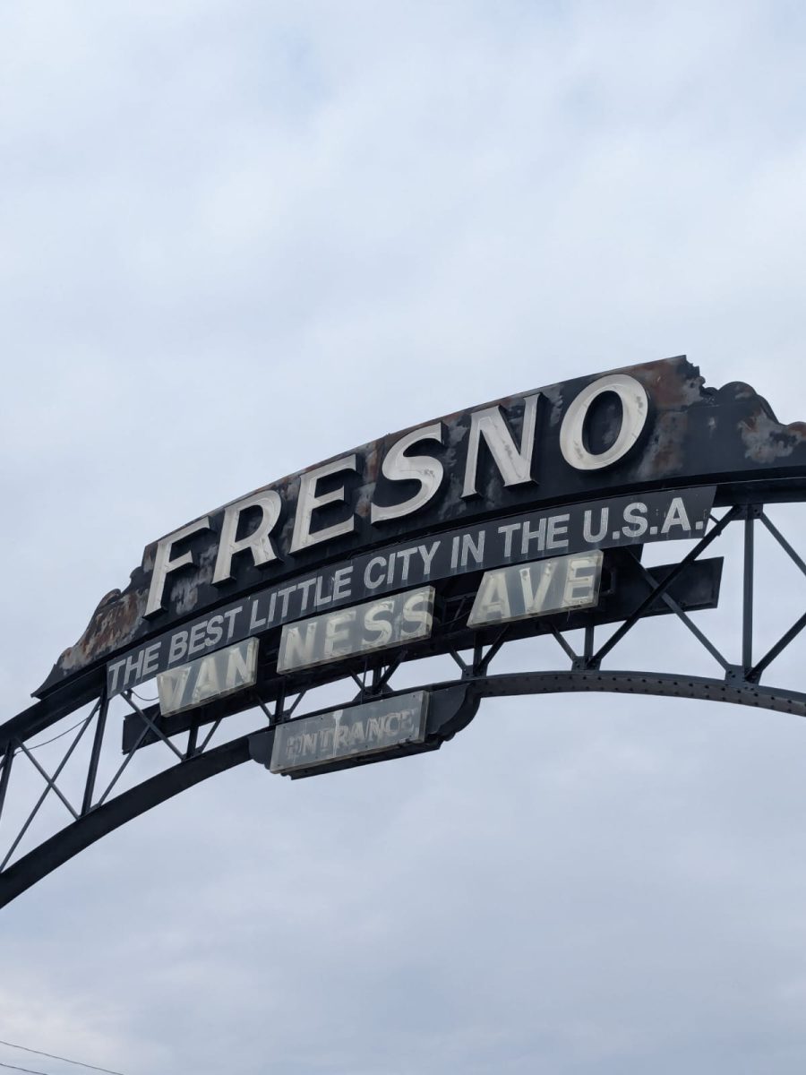 Entrance to Fresno, California on Van Ness Street, on March 11, 2025.